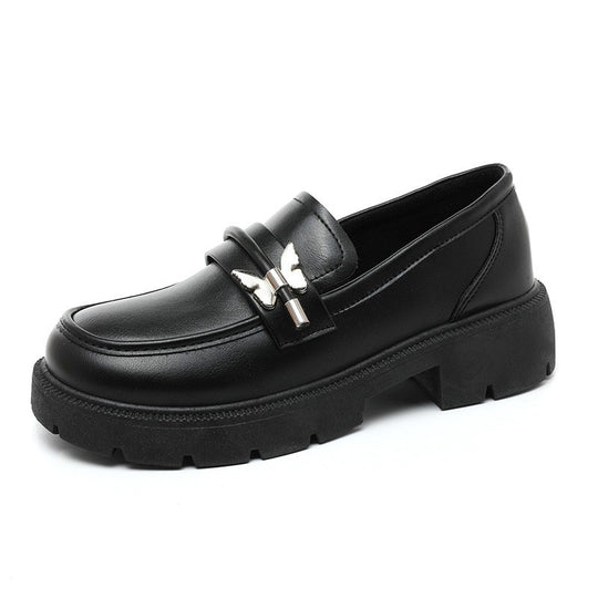 Damen modische Chunky Loafers mit robustem Profil und eleganten Applikationen R&B