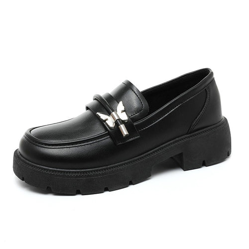 Damen modische Chunky Loafers mit robustem Profil und eleganten Applikationen R&B