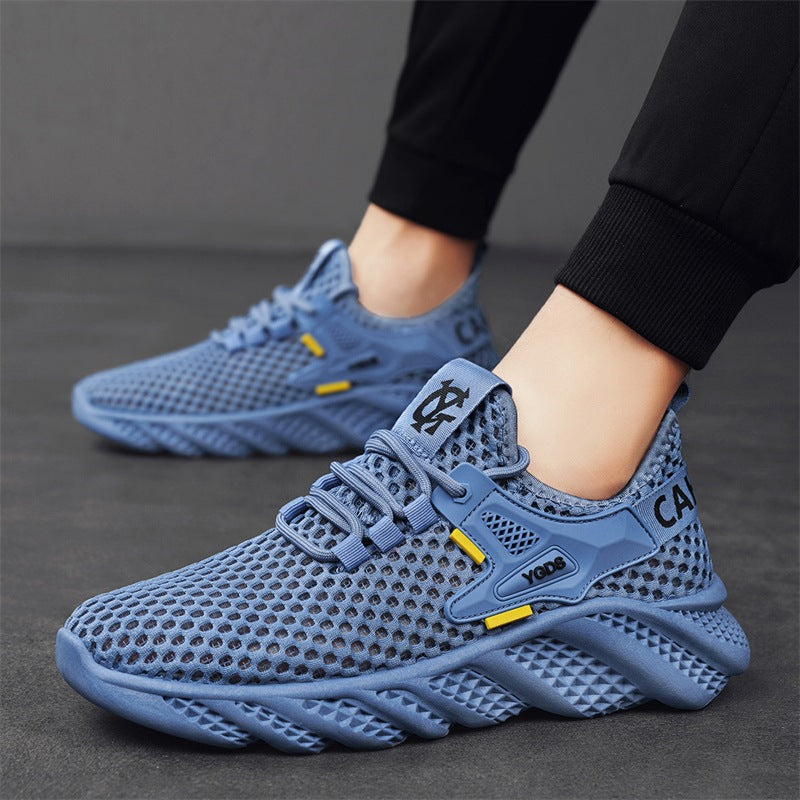 Damen Leichte Lauf-Sneaker mit atmungsaktivem Mesh-Obermaterial und rutschfester Sohle