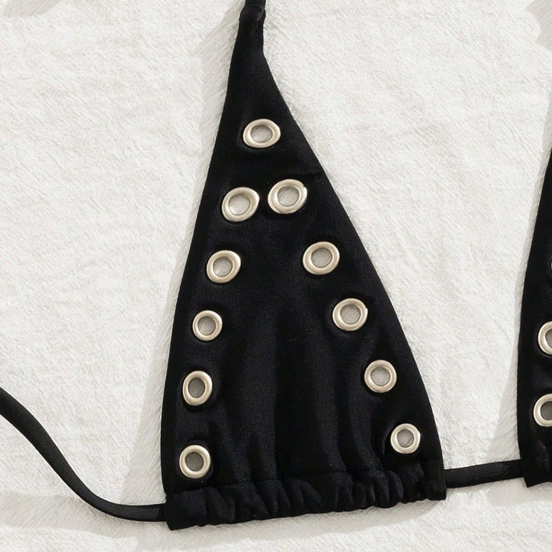 Damen Triangel-Bikini-Set mit glamourösen Zier-Details R&B