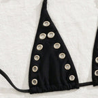 Damen Triangel-Bikini-Set mit glamourösen Zier-Details R&B