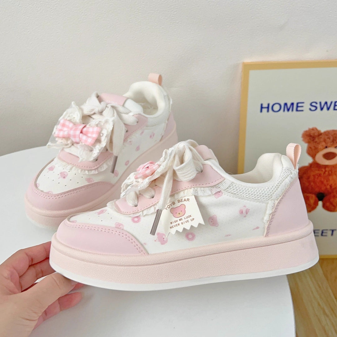Damen modische Sneaker mit süßem Sockeneffekt R&B