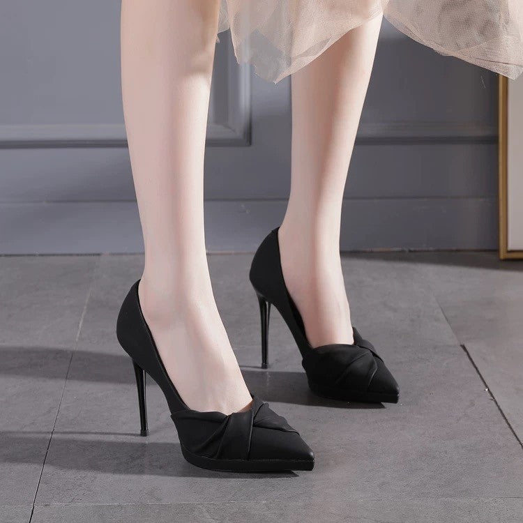 Damen Elegante Pumps mit modischem Knötchen-Design und komfortablem Stiletto-Absatz R&B