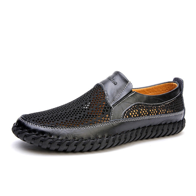 Damen Atmungsaktive Slipper aus weichem Leder mit flexiblem SohlenDesign