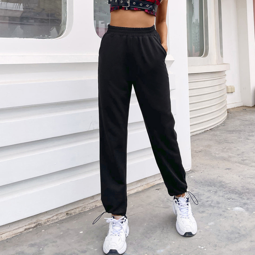 Damen Jogginghose mit elastischem Bund und praktischen Taschen R&B