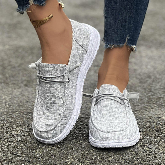Damen Slip-On Sneakers mit elastischem Riemen R&B