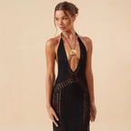 Damen Maxi-Strandkleid