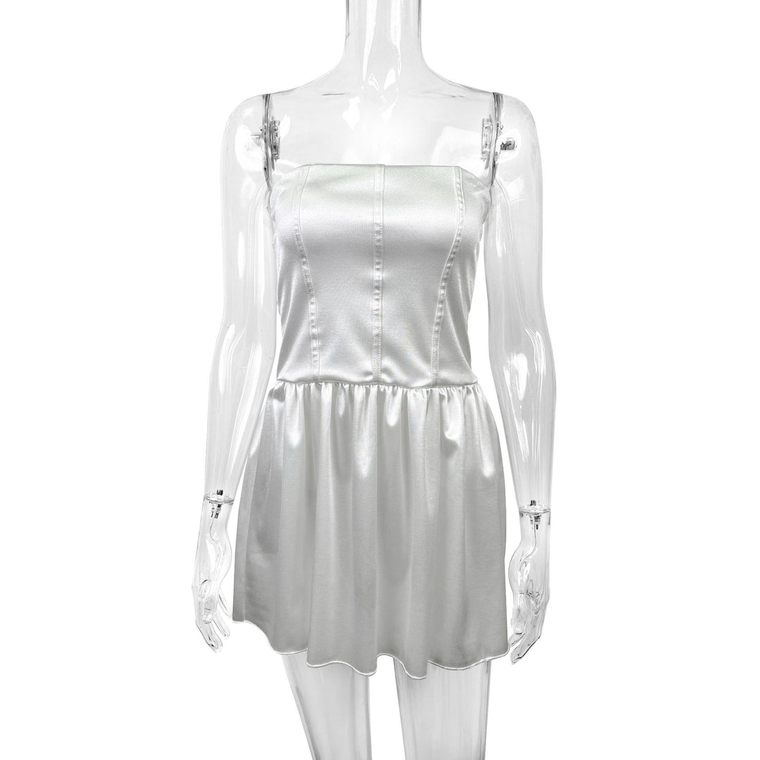 Damen Abendkleid mit tailliertem Oberteil und fließendem Rock R&B