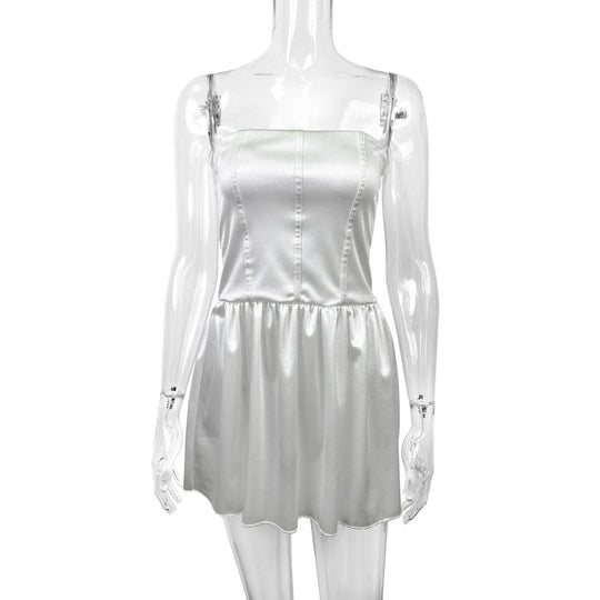 Damen Abendkleid mit tailliertem Oberteil und fließendem Rock R&B