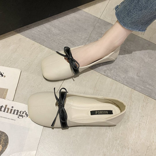 Damen elegante Ballerinas mit dekorativem Schleifenakzent R&B