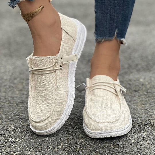 Damen Slip-On Sneakers mit elastischem Riemen R&B