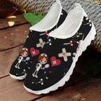 Damen Slip-On Freizeitschuhe mit farbenfrohem Design und atmungsaktiver Oberseite R&B