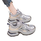 Damen Sportliche Sneakers mit reflektierenden Elementen und dämpfender Sohle
