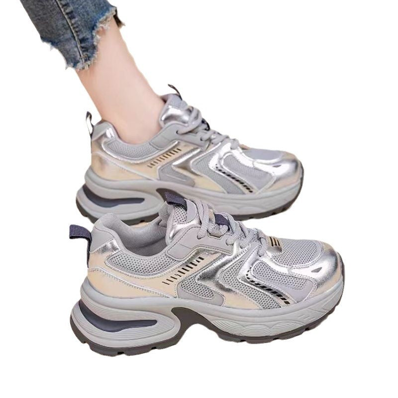 Damen Sportliche Sneakers mit reflektierenden Elementen und dämpfender Sohle