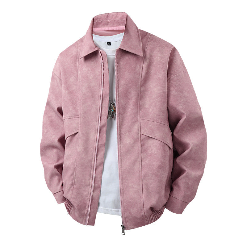 Herren Übergangsjacke im lässigen Vintage-Stil mit seitlichen Eingrifftaschen und elastischen Bündchen R&B