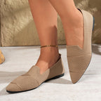Damen Elegante und atmungsaktive Ballerinas mit perforierter Obermaterial R&B