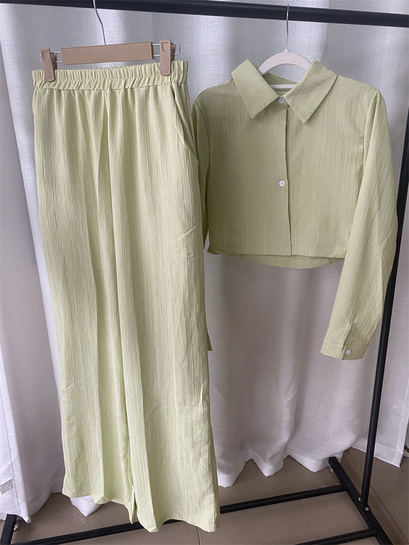 Damen Lässiges Zweiteiler-Set mit leichtem, gestreiftem Design R&B