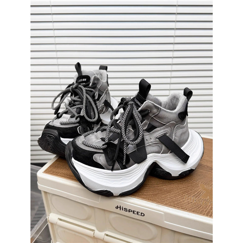 Damen Sportliche Chunky Sneakers mit hohem Komfort und rutschfester Sohle R&B