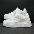 Damen Plattform Sneakers mit atmungsaktiver Mesh-Oberfläche und trendigem Design R&B