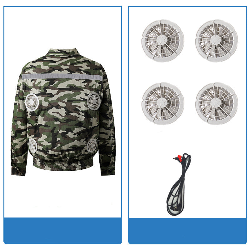 Unisex Nan kühlende Ventilationsjacke mit integrierten Lüftern und USB-Anschluss R&B