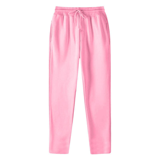 Herren nan geradlinige Sweatpants aus melierter Baumwollmischung mit elastischem Bund Kordelzug und Seitentaschen R&B
