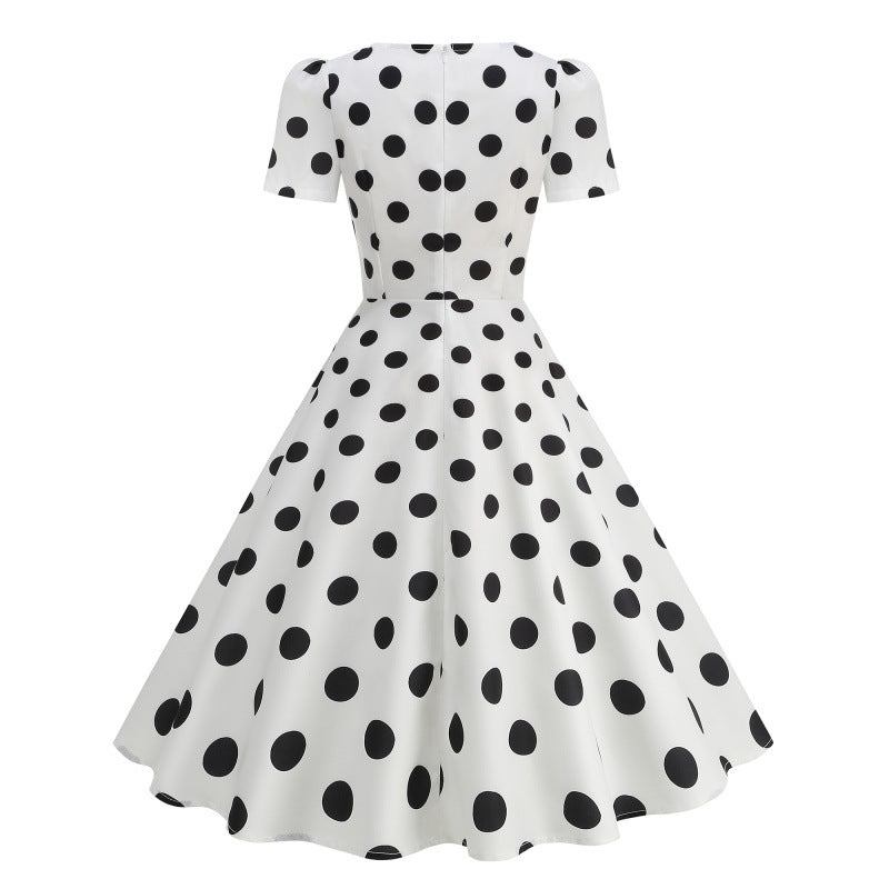 Damen Freizeitkleid mit floralem Design und schwingendem Rock R&B