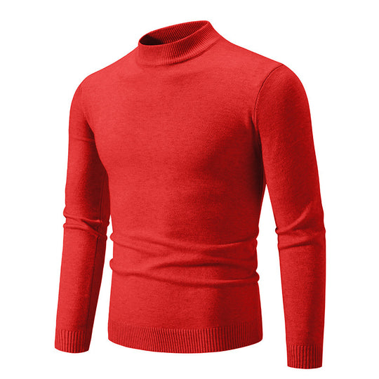 Herren modischer Rollkragenpullover aus feiner Strickqualität R&B