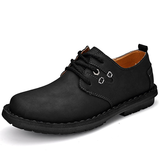 Herren Bequeme und zeitlose Schnürhalbschuhe aus hochwertigem Leder R&B