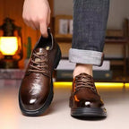 Herren Elegante Schnürschuhe aus hochwertigem Material mit rutschfester Sohle R&B