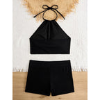 Damen Bikini-Set mit raffinierten Schnittdetails und elastischen Trägern R&B