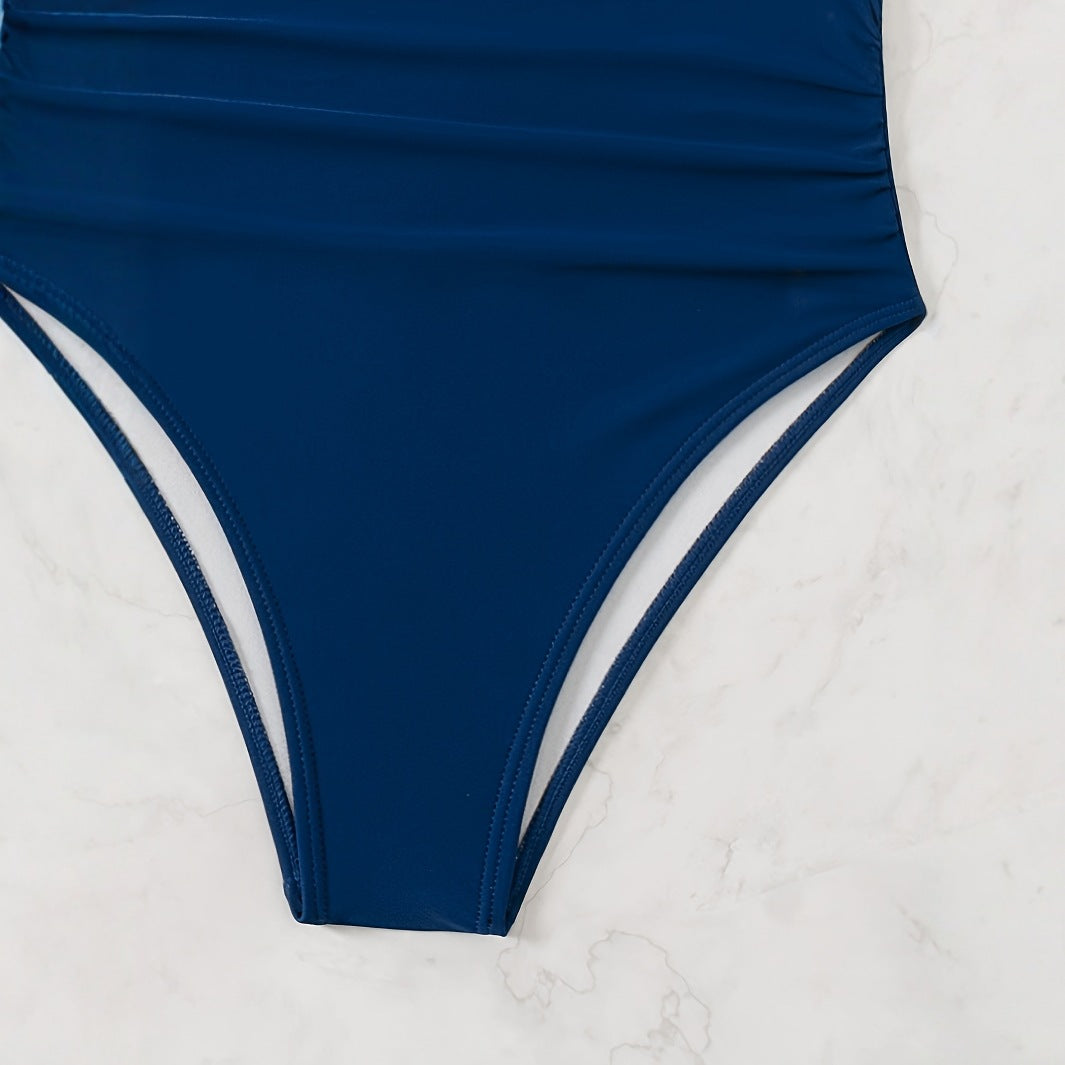 Damen Hochgeschnittener Floral Badeanzug R&B