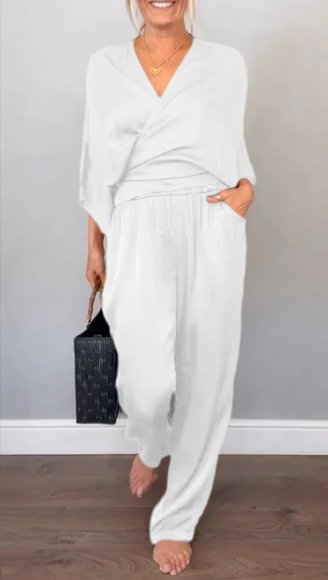Damen elegantes und bequemes Jumpsuit Set R&B