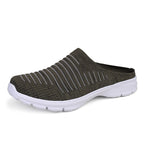 Damen nan gestrickter Schlupf-Clog mit stoßdämpfender EVA-Zwischensohle und ergonomischer Fersenstütze R&B