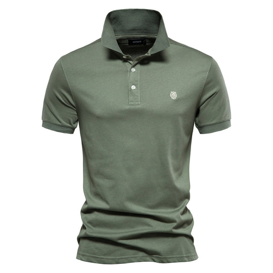 Herren Polo-Shirt mit feiner Piqué-Struktur und klassischem Kragen R&B
