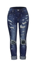 Damen Destroyed Boyfriend Jeans mit lässigen Details R&B