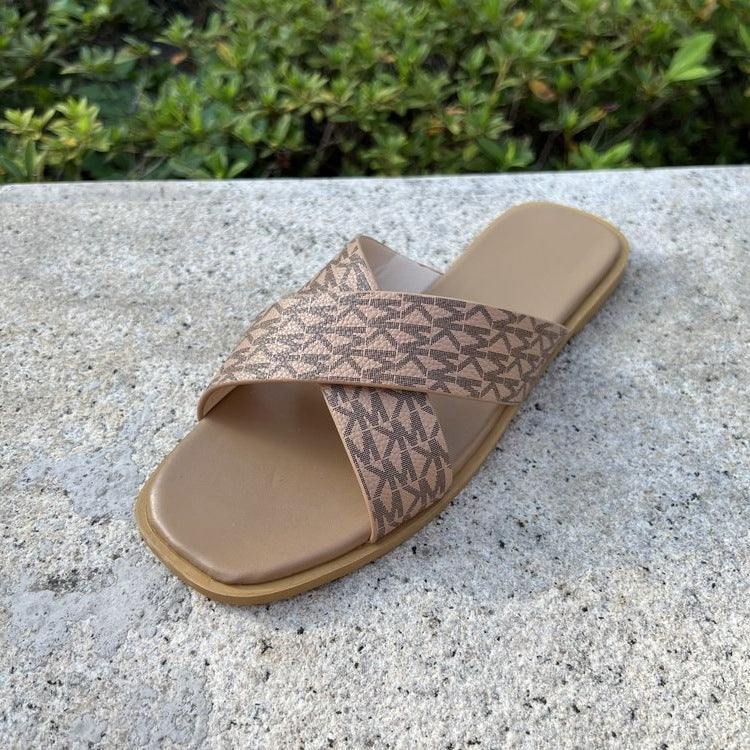 Damen lässige Riemchen-Sandalen mit modischem Dekor R&B
