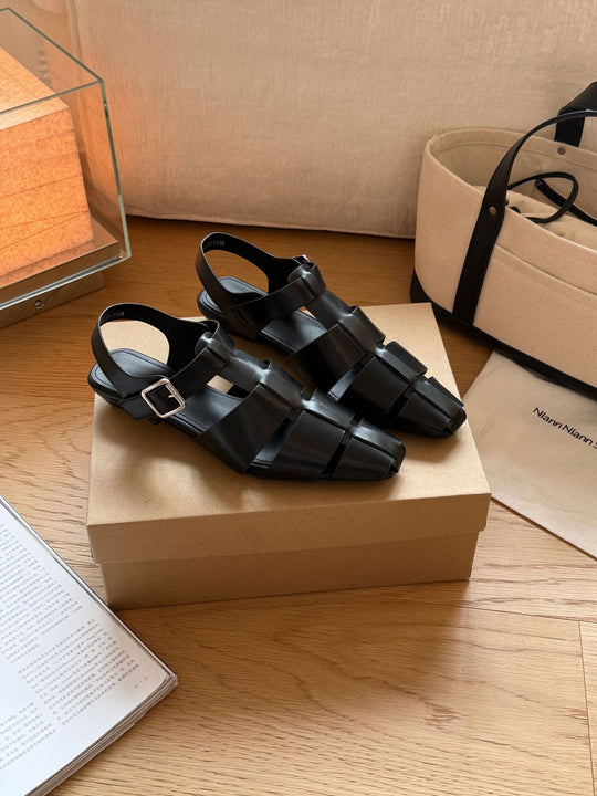 Damen Sandalen mit modernem Riemendesign und verstellbarem Schnallenverschluss R&B