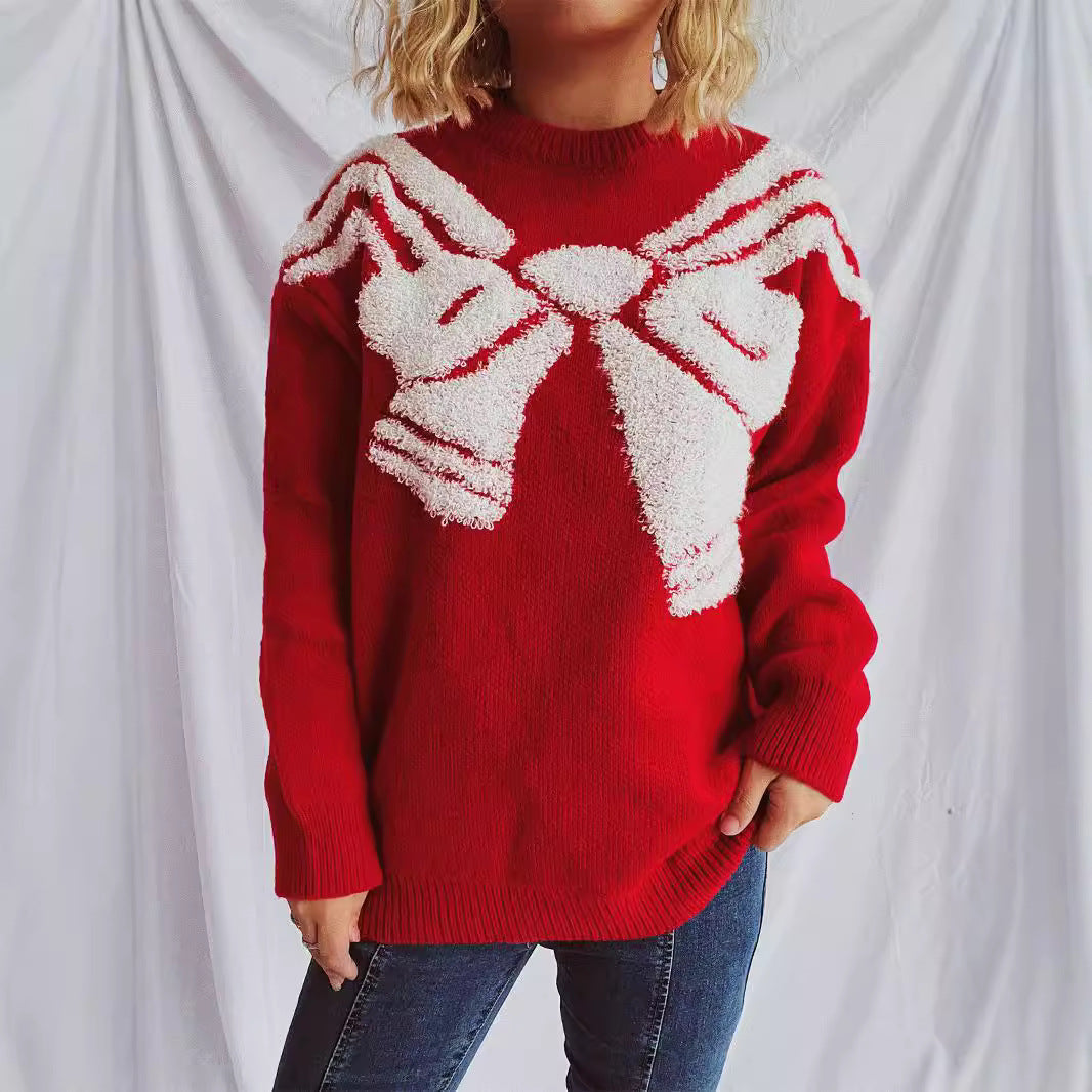 Damen Strickpullover mit festlichem Design und weichem Material R&B