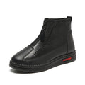 Damen modische Stiefel mit seitlichem Reißverschluss und bequemer Sohle