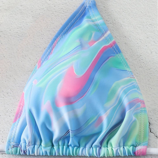 Damen Triangel-Bikini mit verspieltem Wickelrock R&B
