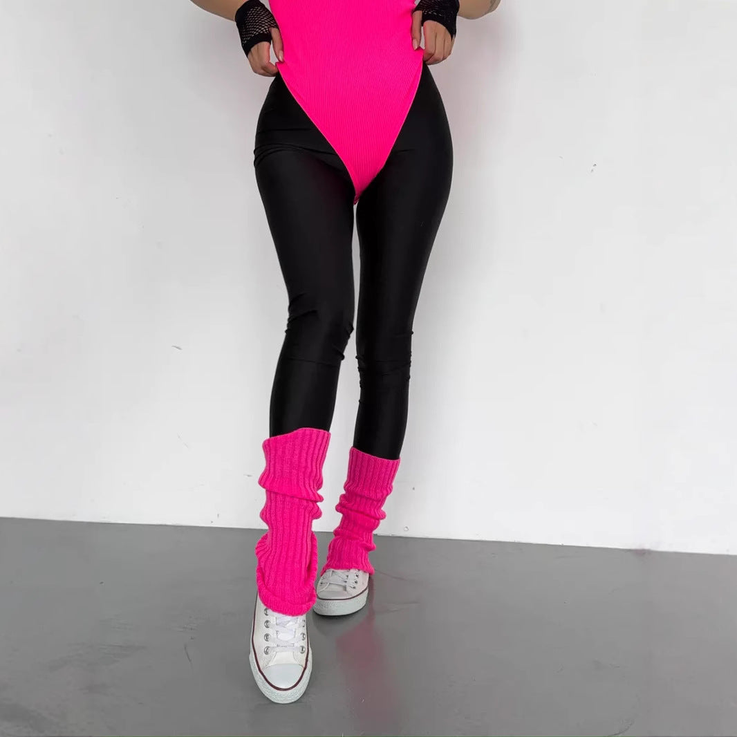Damen Hochglänzende Sportleggings mit hohem Bund und optimaler Passform R&B
