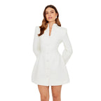 Damen Blazer im Trench-Stil R&B