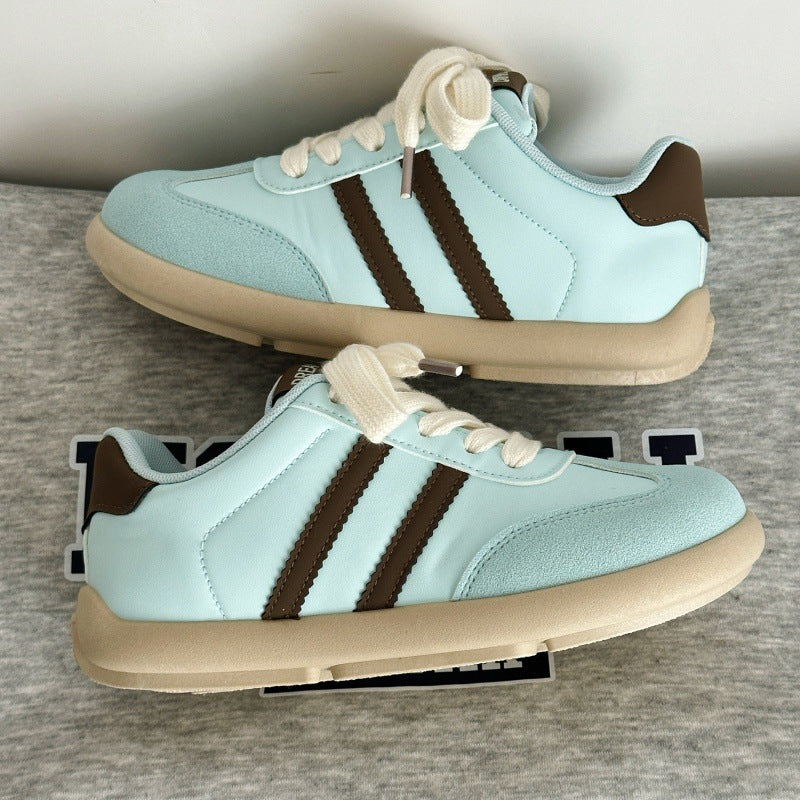 Damen Sportliche Sneakers mit weichem Obermaterial und atmungsaktiven Einsätzen R&B