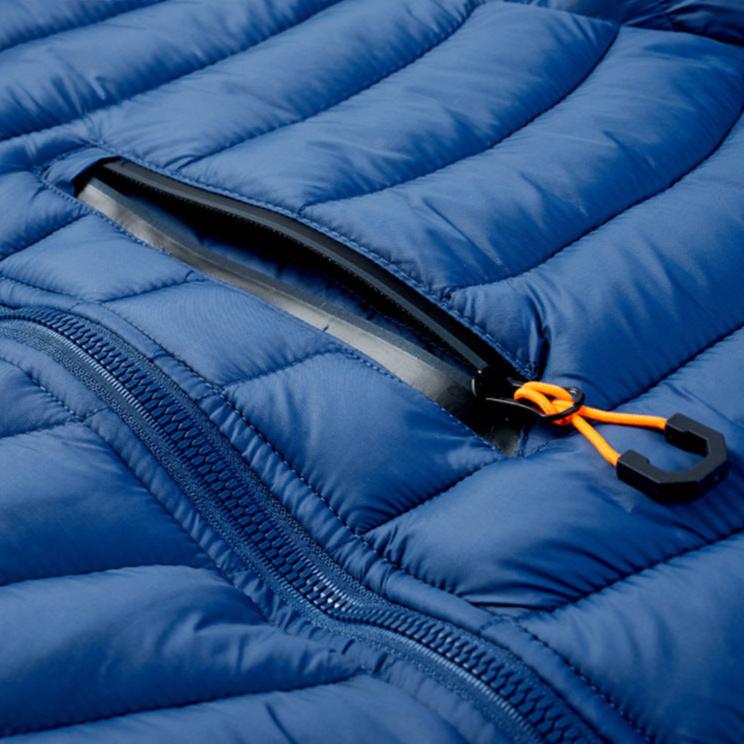 R&B | Gesteppte leichte Herrenjacke mit Kapuze
