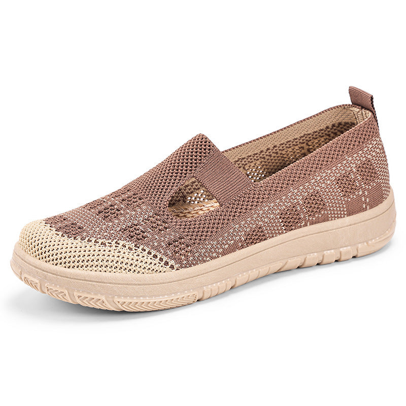 Damen Atmungsaktive Slip-On Clogs mit elastischer Struktur
