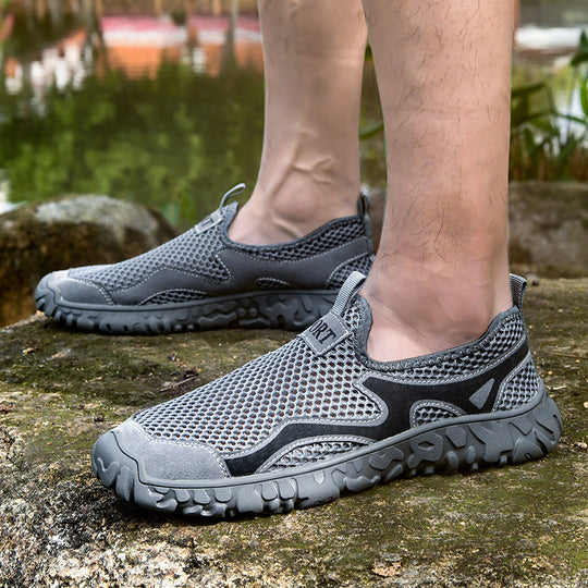 Herren Atmungsaktive Freizeit-Sneaker mit flexibler Gummisohle R&B