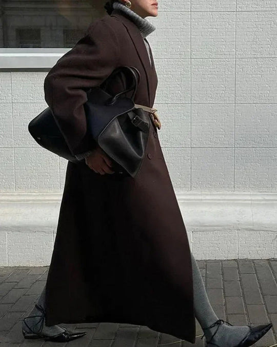 R&B | Park Avenue Doppelreihiger Langer Trenchcoat