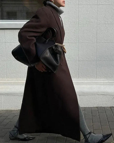 R&B | Park Avenue Doppelreihiger Langer Trenchcoat