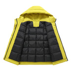 Damen Isolierte Outdoorjacke mit voluminösem Kapuzenkragen und praktischen Taschen R&B