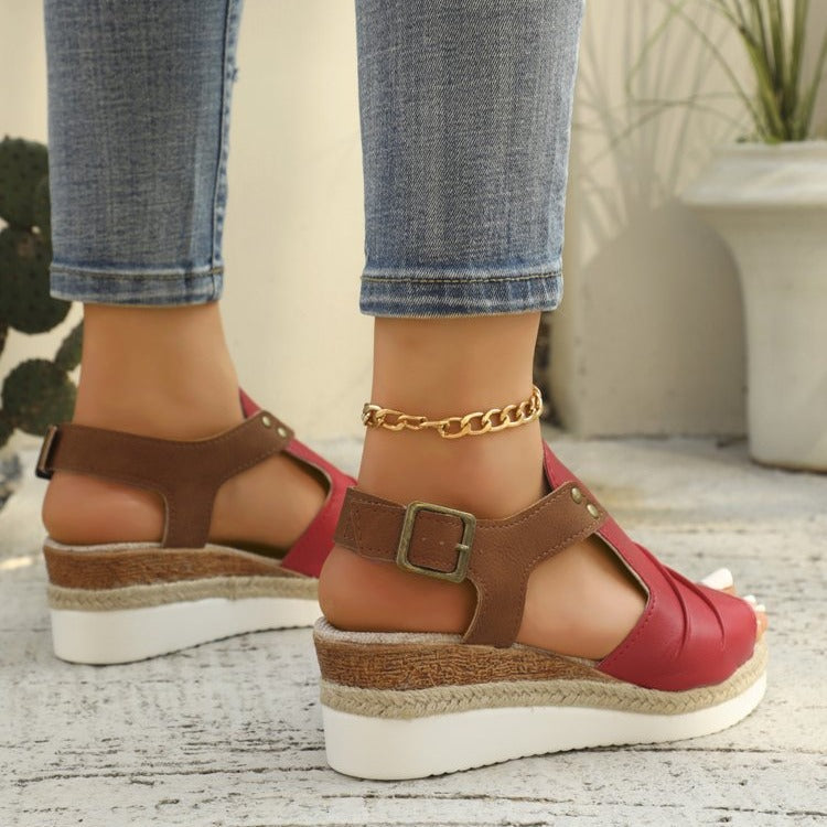 Damen Plateau Sandalen R&B